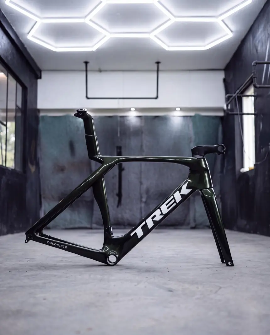 Compleet gespoten Trek racefietsframe